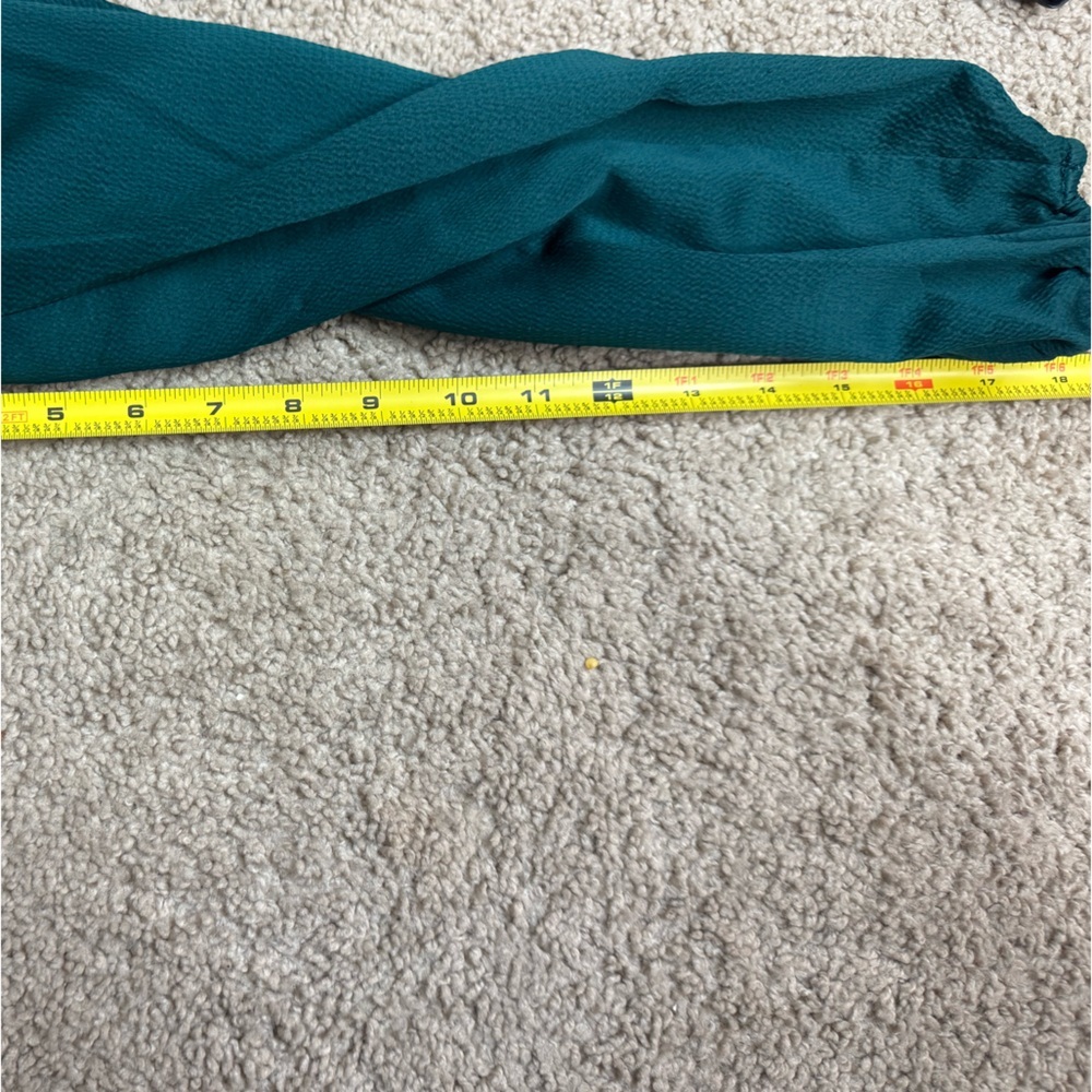 Express Peplum Blouse / Dark Teal / XS - Picture 8 of 8